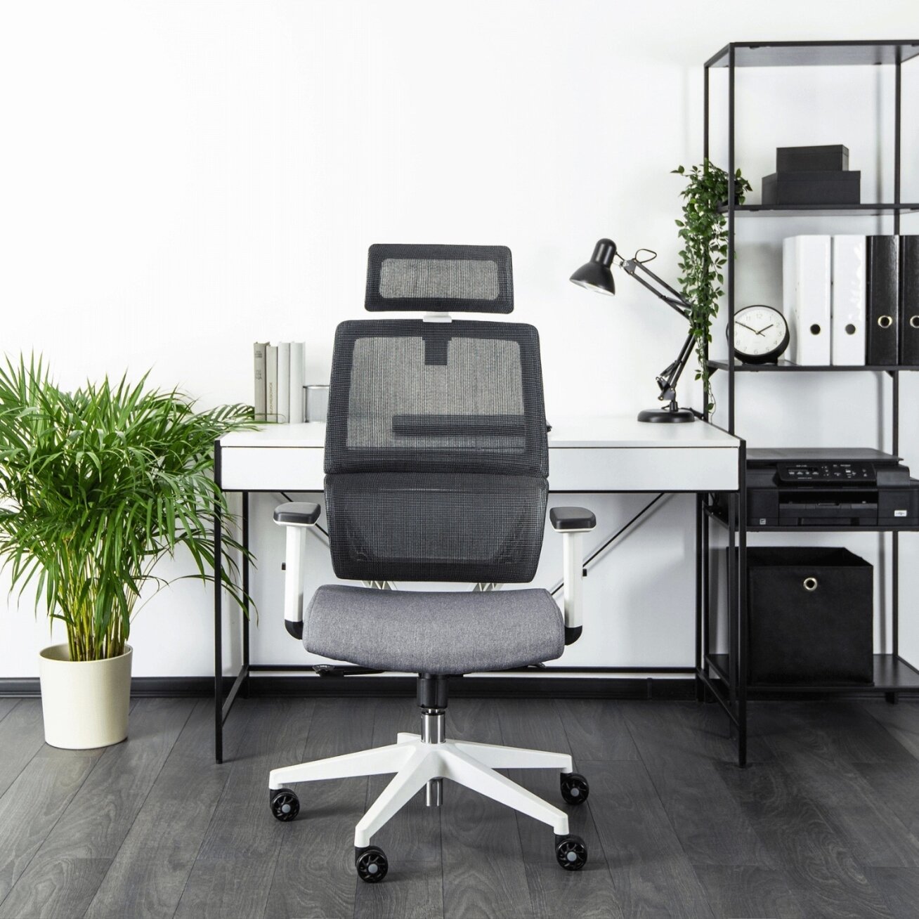 Niki NICKI ergonomiška pasukama biuro kėdė, moderni pilka 2 Niki NICKI ergonomiška pasukama biuro kėdė, moderni pilka 2