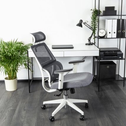 Niki NICKI ergonomiška pasukama biuro kėdė, moderni pilka 3 Niki NICKI ergonomiška pasukama biuro kėdė, moderni pilka 3