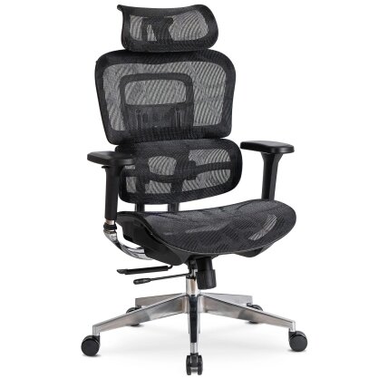 Nina NINO juoda moderni ergonominė pasukama biuro kėdė 6 Nina NINO juoda moderni ergonominė pasukama biuro kėdė 6