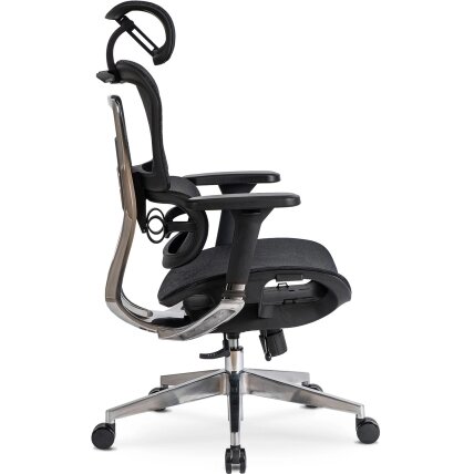 Nina NINO juoda moderni ergonominė pasukama biuro kėdė 8 Nina NINO juoda moderni ergonominė pasukama biuro kėdė 8