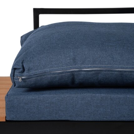 Normanas NORMAN sodo baldų komplektas, tamsiai mėlyna/juoda, kampinė sofa, terasos stalas, modernus metalinis 6 Normanas NORMAN sodo baldų komplektas, tamsiai mėlyna/juoda, kampinė sofa, terasos stalas, modernus metalinis 6