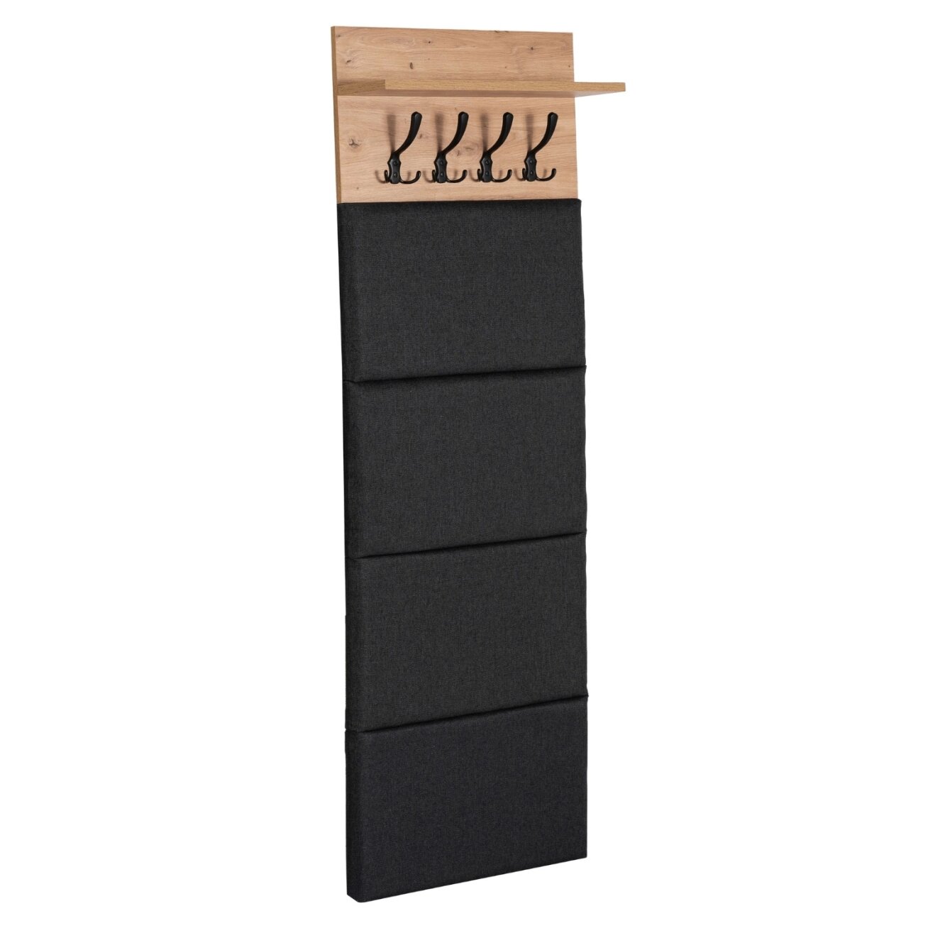 PARMA Prieškambario komplektas 80 cm, Artisan ąžuolas/grafitas 1 PARMA Prieškambario komplektas 80 cm, Artisan ąžuolas/grafitas 1
