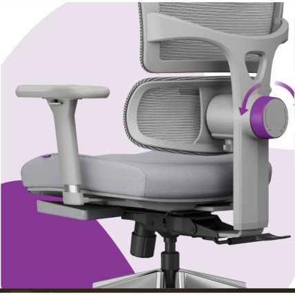 Ergonomiškas „Spacetronik LUMBO 44“ pilkas fotelis 6