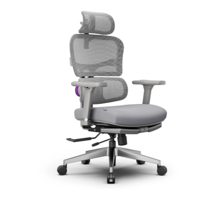 Ergonomiškas „Spacetronik LUMBO 44“ pilkas fotelis 1