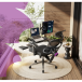 Ergonomiškas komplektas LUMBO 44 + rankinis stalas SPE-O113 Moris 120×60 juodas