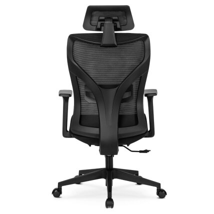 Spiralė Ergonomiška pasukama biuro kėdė SPIRAL, juoda, su galvos atrama darbui 5 Spiralė Ergonomiška pasukama biuro kėdė SPIRAL, juoda, su galvos atrama darbui 5