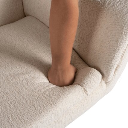 Teris TERRY pasukama poilsio kėdė svetainei, smėlio spalvos, modernus 7 Teris TERRY pasukama poilsio kėdė svetainei, smėlio spalvos, modernus 7