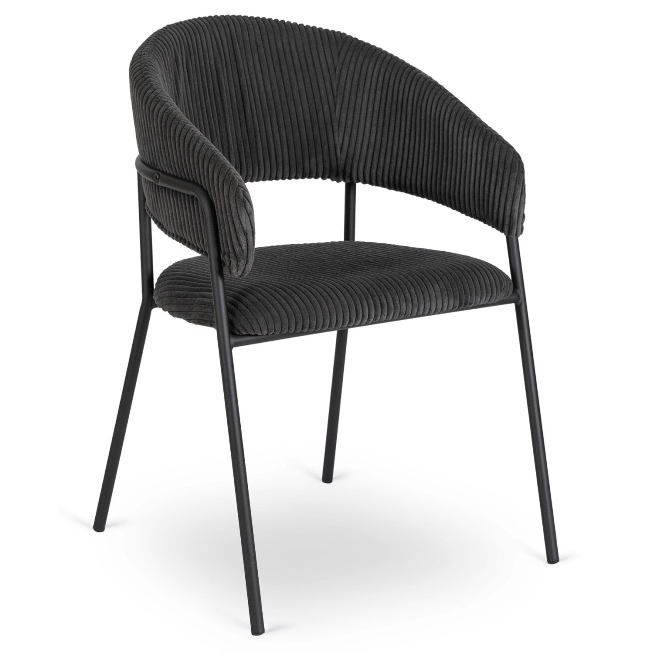 Tinka TINKA Minkštas krėslas, juodas velvetas, modernus loftas 6 Tinka TINKA Minkštas krėslas, juodas velvetas, modernus loftas 6