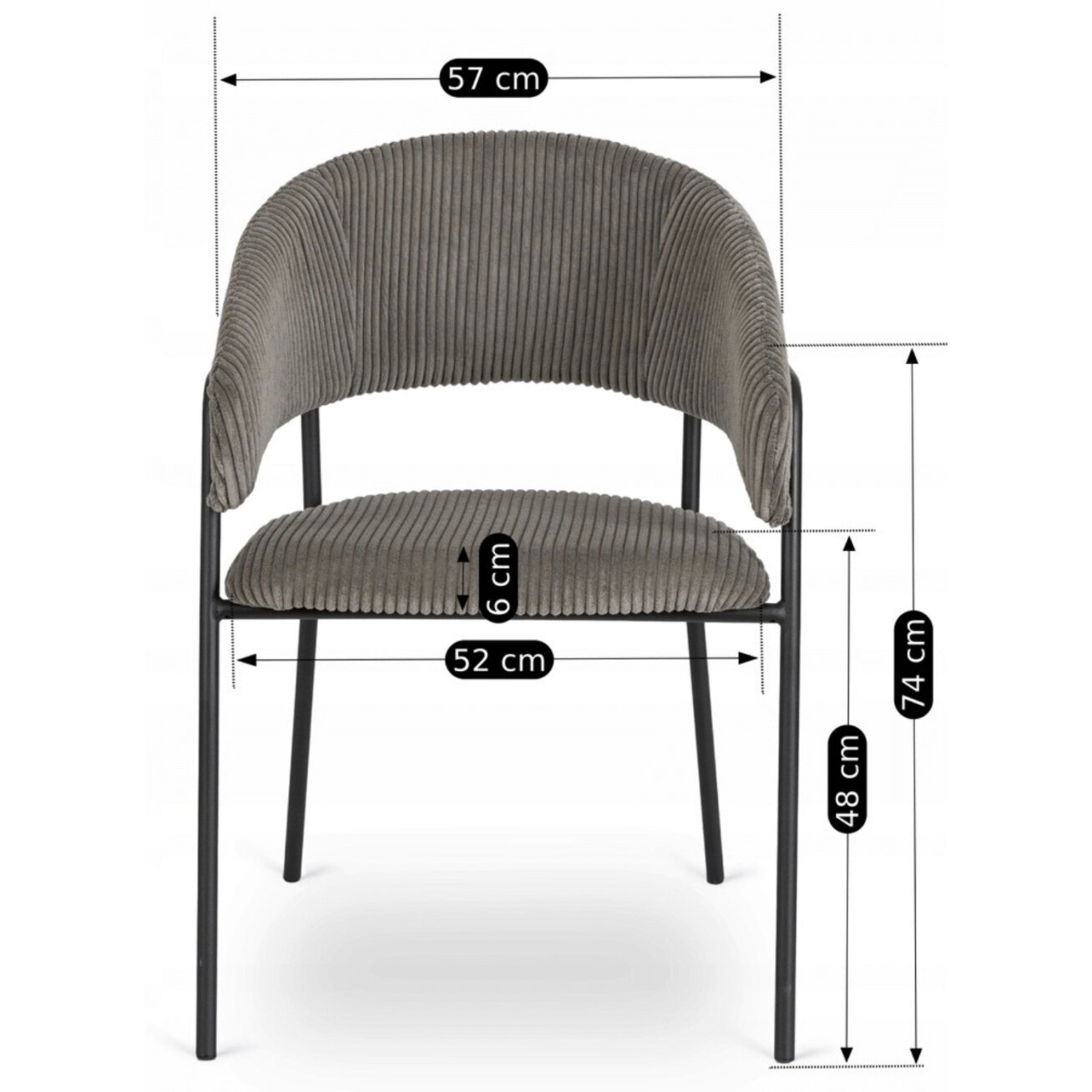 Tinka TINKA minkštas krėslas, pilkas, velvetas, modernus loftas 9 Tinka TINKA minkštas krėslas, pilkas, velvetas, modernus loftas 9