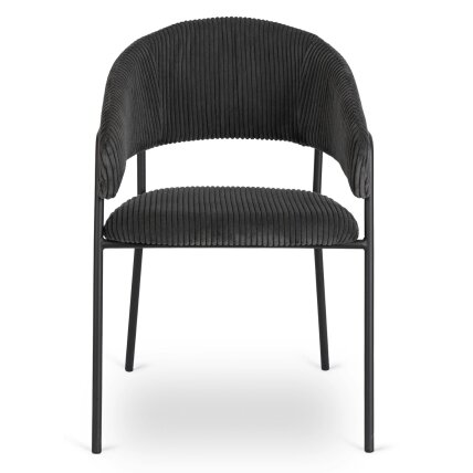 Tinka TINKA Minkštas krėslas, juodas velvetas, modernus loftas 5
