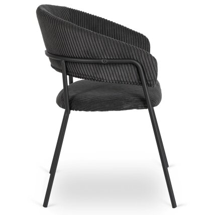Tinka TINKA Minkštas krėslas, juodas velvetas, modernus loftas 7