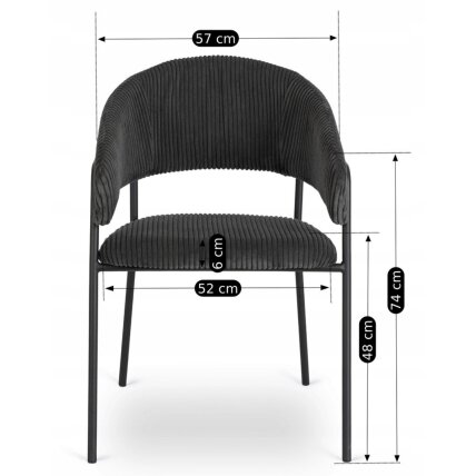 Tinka TINKA Minkštas krėslas, juodas velvetas, modernus loftas 9 Tinka TINKA Minkštas krėslas, juodas velvetas, modernus loftas 9