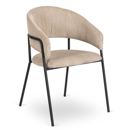 Tinka TINKA minkštas krėslas, smėlio spalvos, velvetas, modernus loftas 6