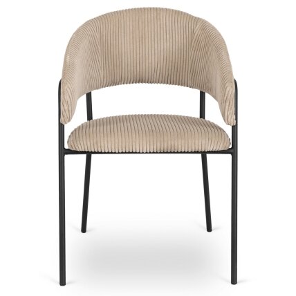 Tinka TINKA minkštas krėslas, smėlio spalvos, velvetas, modernus loftas 5