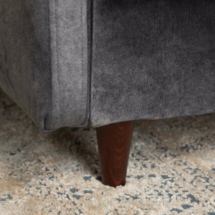 Tivoli TIVOLI sofa su miegojimo funkcija, dvivietė transformuojama sofa, pilkas aksomas, moderni svetainė 2 Tivoli TIVOLI sofa su miegojimo funkcija, dvivietė transformuojama sofa, pilkas aksomas, moderni svetainė 2