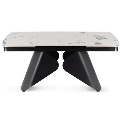 Verona VERONA stačiakampis ištraukiamas stalas, 160–240 cm, keramika, baltas marmuras/juoda, modernus 10 Verona VERONA stačiakampis ištraukiamas stalas, 160–240 cm, keramika, baltas marmuras/juoda, modernus 10