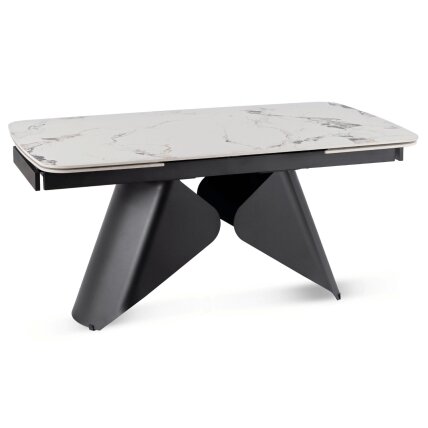 Verona VERONA stačiakampis ištraukiamas stalas, 160–240 cm, keramika, baltas marmuras/juoda, modernus 6 Verona VERONA stačiakampis ištraukiamas stalas, 160–240 cm, keramika, baltas marmuras/juoda, modernus 6