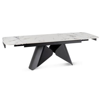 Verona VERONA stačiakampis ištraukiamas stalas, 160–240 cm, keramika, baltas marmuras/juoda, modernus 9 Verona VERONA stačiakampis ištraukiamas stalas, 160–240 cm, keramika, baltas marmuras/juoda, modernus 9