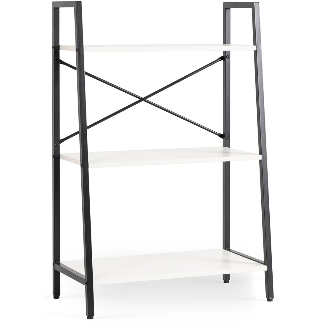 Vioras VIOR žema atvira lentyna svetainei, balta/juoda, metalinė, žaislams, modernus 5 Vioras VIOR žema atvira lentyna svetainei, balta/juoda, metalinė, žaislams, modernus 5