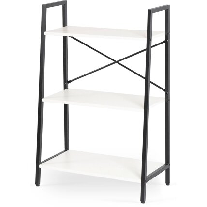 Vioras VIOR žema atvira lentyna svetainei, balta/juoda, metalinė, žaislams, modernus 7 Vioras VIOR žema atvira lentyna svetainei, balta/juoda, metalinė, žaislams, modernus 7